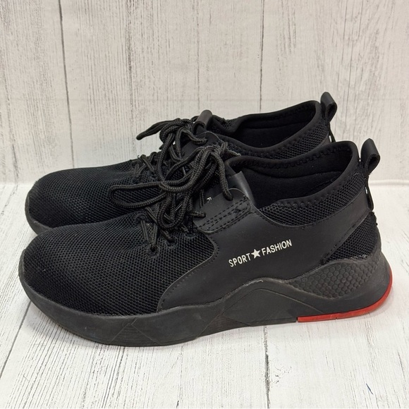 Work Steel Toe Safety Black Sneakers - Picture 2 of 11